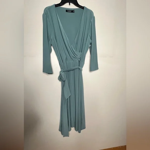 Lauren Ralph Lauren top Wrap Dress Size 16 - Picture 10 of 10